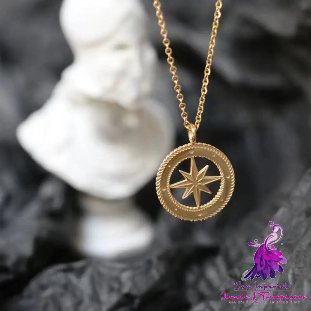 Eight Awn Star Necklace