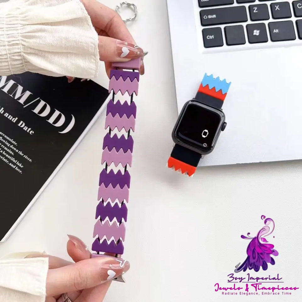 Jelly Elastic Wrist Band Watch Strap