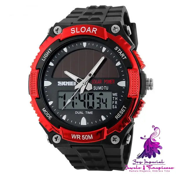 Fashion Solar Waterproof Electronic Watch