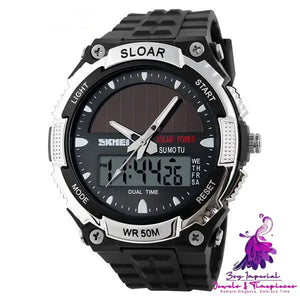 Fashion Solar Waterproof Electronic Watch