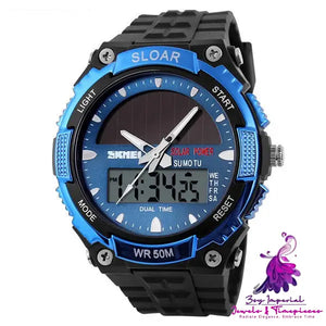 Fashion Solar Waterproof Electronic Watch