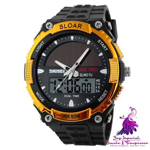 Fashion Solar Waterproof Electronic Watch