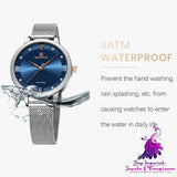 Electronic Mesh Waterproof Quartz Watch