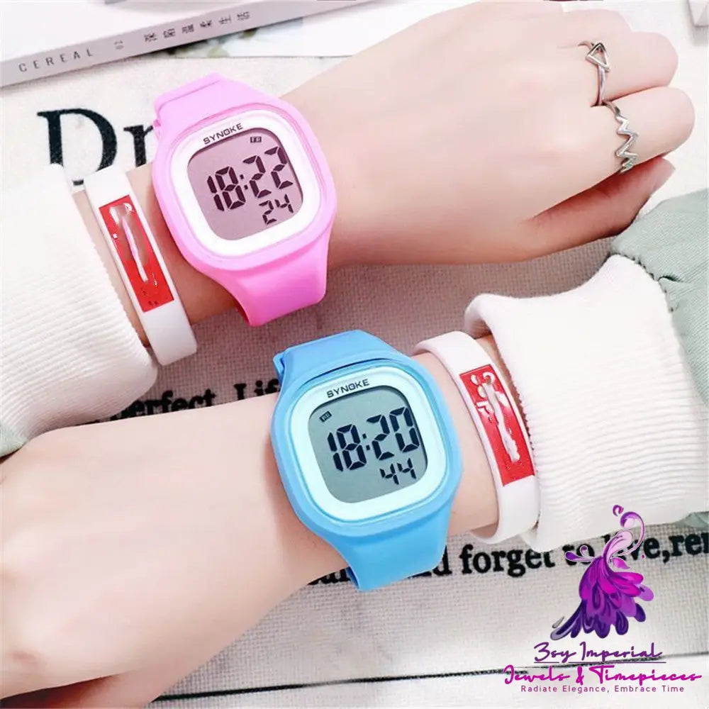 Student Electronic Waterproof Watch for Men and Women