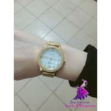 Gold Mesh Belt Women’s Electronic Watch