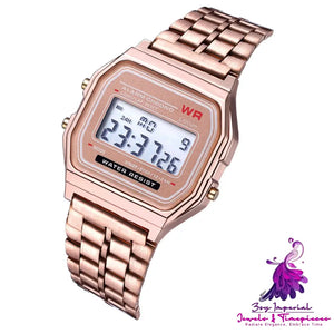 WR F91W Steel Band Electronic Watch