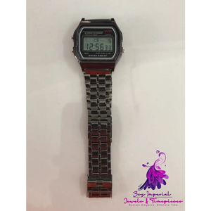 WR F91W Steel Band Electronic Watch