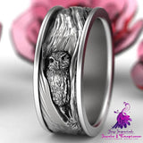 Electroplated Owl Ring Unisex Hand Jewelry