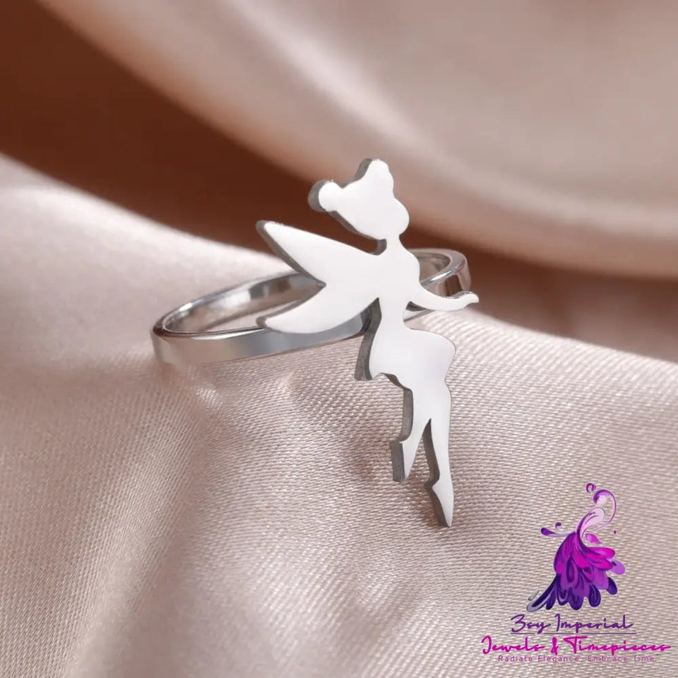 Electroplated Wing Elf Ring