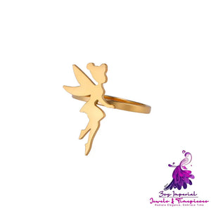 Electroplated Wing Elf Ring