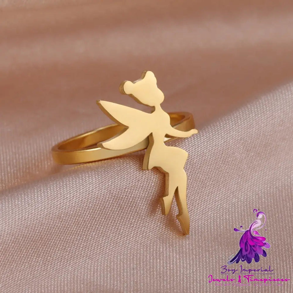 Electroplated Wing Elf Ring