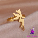 Electroplated Wing Elf Ring