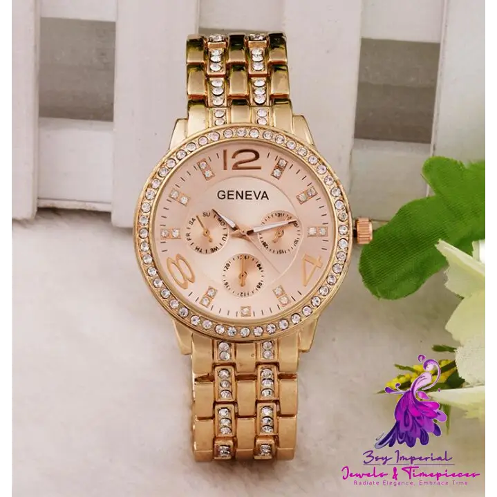 Elegant Rhinestone Wrist Watch