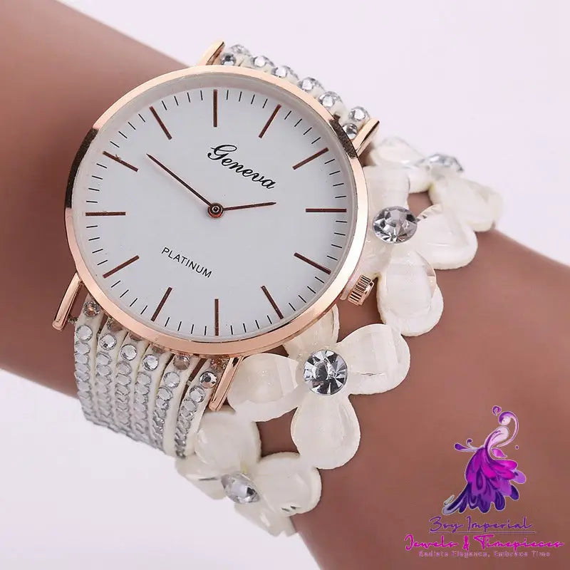 Fashion Flowers Quartz Ladies Watch