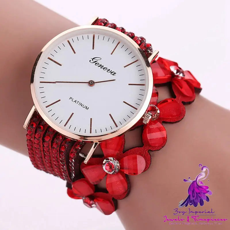 Fashion Flowers Quartz Ladies Watch