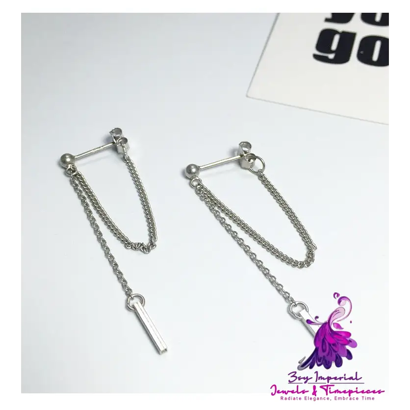 Simple Dangle Sterling Silver Earrings