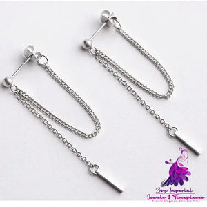 Simple Dangle Sterling Silver Earrings