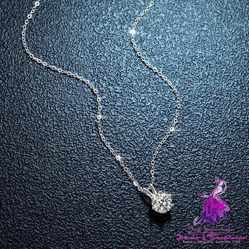 Silver Moissanite Necklace