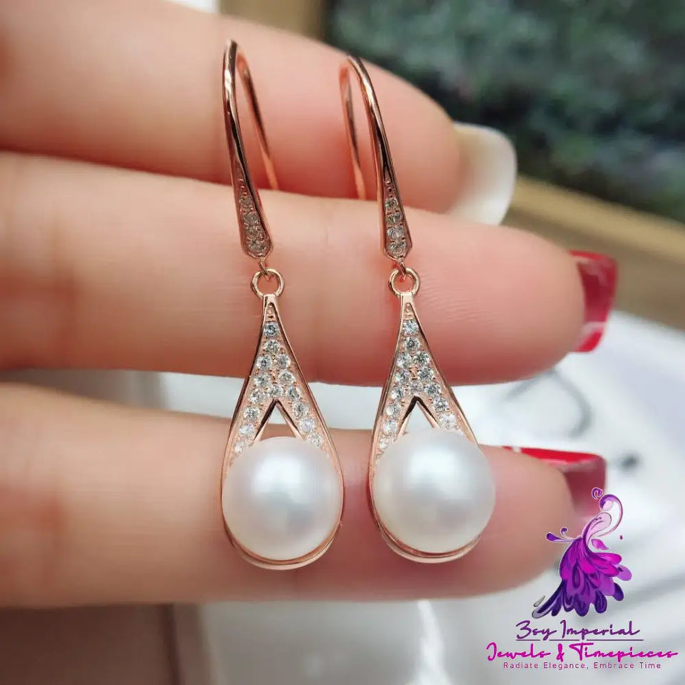 Pearl Water Drop Earrings