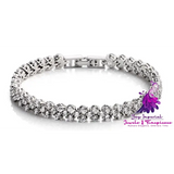 Shiny Diamante Silver Bracelet