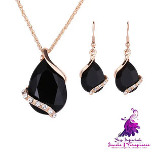 Elegant Water Drop Jewelry Set