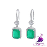 Retro Emerald Earrings