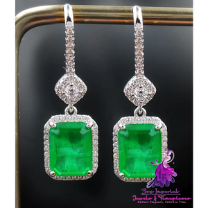 Retro Emerald Earrings