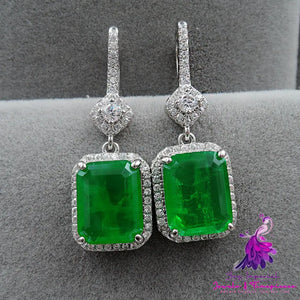 Retro Emerald Earrings