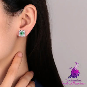 Emerald Stud Earrings