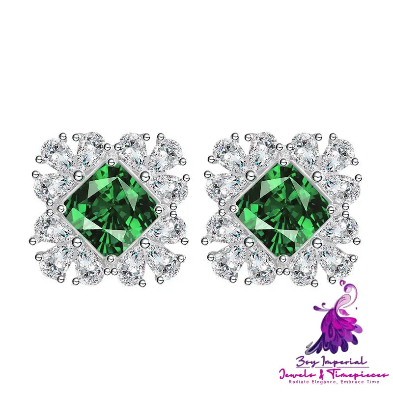 Emerald Stud Earrings