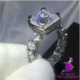 European and American Zircon Lady Ring