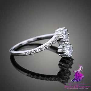 Luxury Zircon Engagement Ring