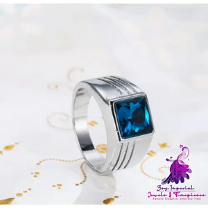 Domineering Sapphire Engagement Ring