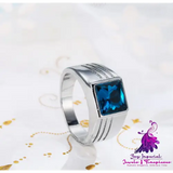 Domineering Sapphire Engagement Ring