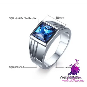 Domineering Sapphire Engagement Ring