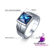 Domineering Sapphire Engagement Ring