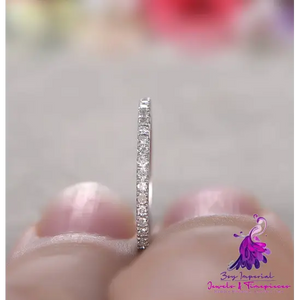 Rhinestone Wedding Engagement Ring