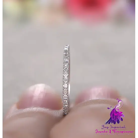 Rhinestone Wedding Engagement Ring