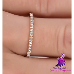 Rhinestone Wedding Engagement Ring