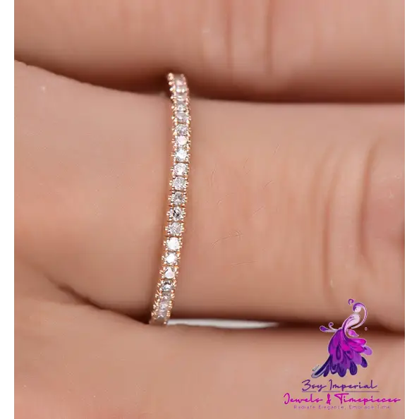 Rhinestone Wedding Engagement Ring