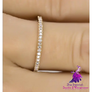 Rhinestone Wedding Engagement Ring