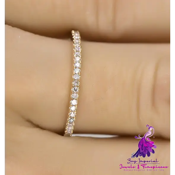 Rhinestone Wedding Engagement Ring