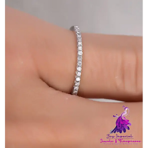 Rhinestone Wedding Engagement Ring