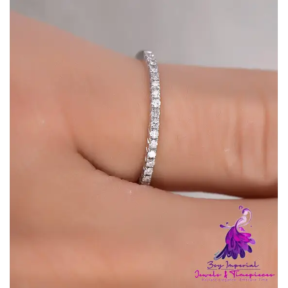 Rhinestone Wedding Engagement Ring