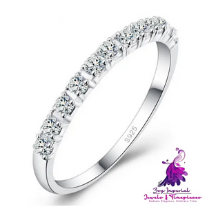 Rhinestone Wedding Engagement Ring