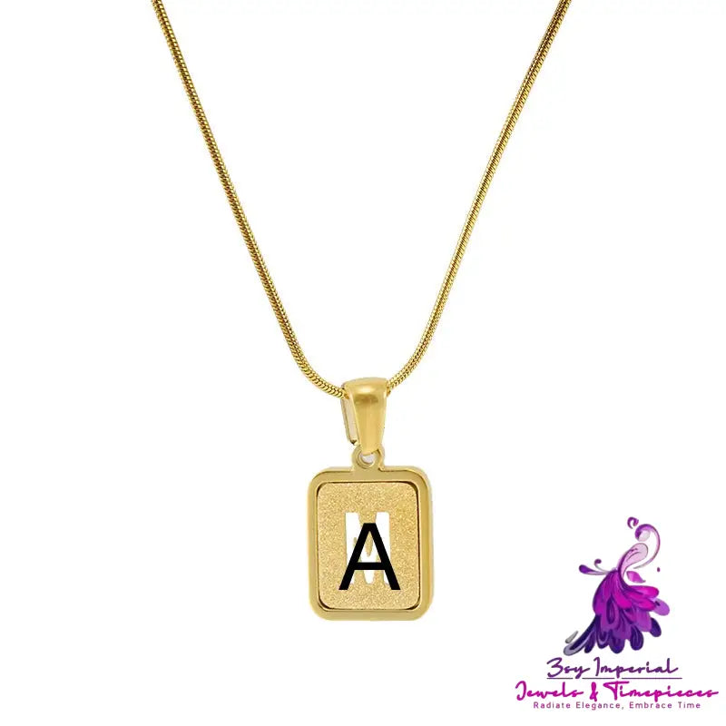 Hollow Letter English Letter Necklace