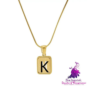 Hollow Letter English Letter Necklace