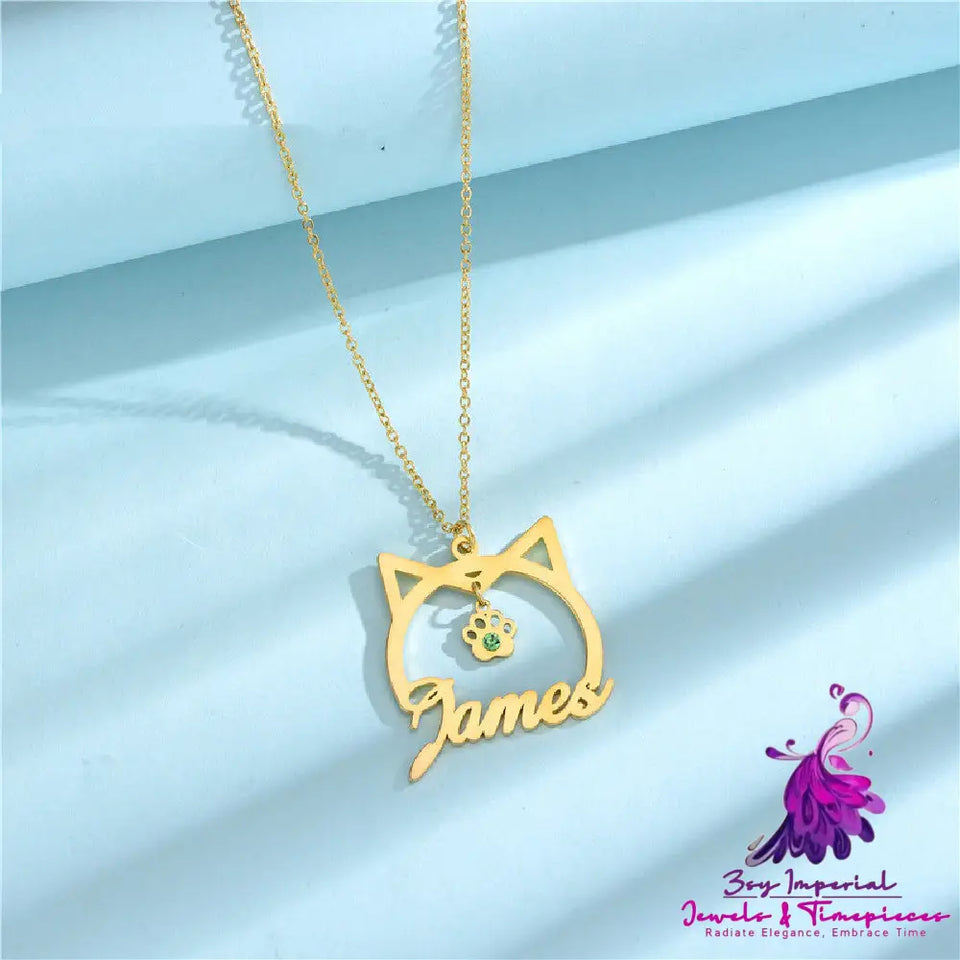 Personalized English Name Necklace