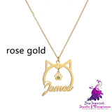 Personalized English Name Necklace