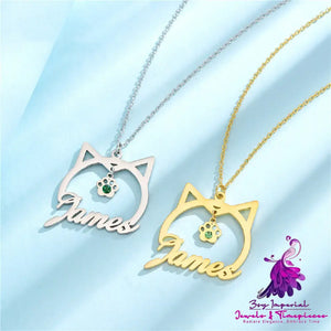 Personalized English Name Necklace